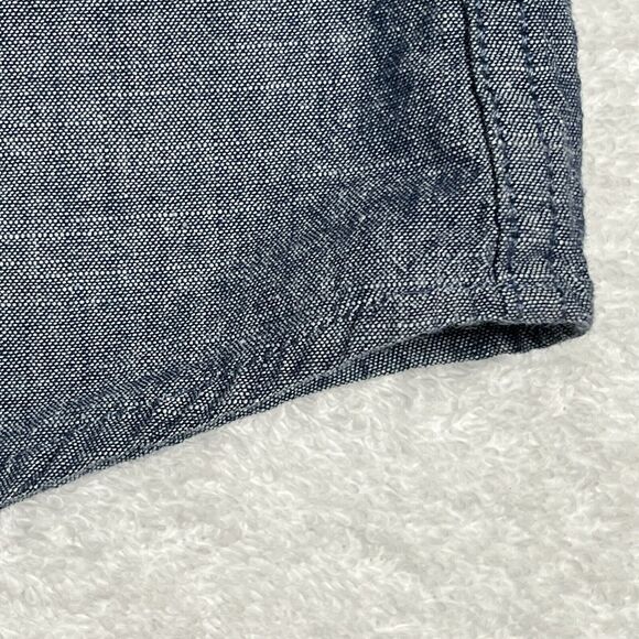 LEE Chambray Shirt Men's XXL Blue Button Up Classic 100% Cotton 2XL - Picture 10 of 14